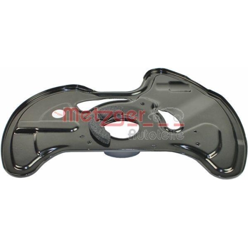 Spritzblech, Bremsscheibe METZGER 6115085 f&uuml;r MERCEDES-BENZ, Vorderachse links