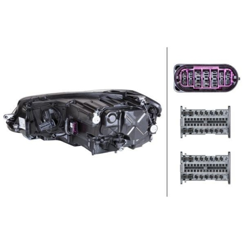 HELLA Hauptscheinwerfer 1ZX 013 924-221 für VW VW (FAW), rechts