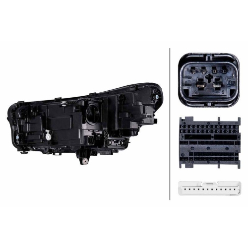 HELLA Hauptscheinwerfer 1EX 015 368-421 für BMW, rechts