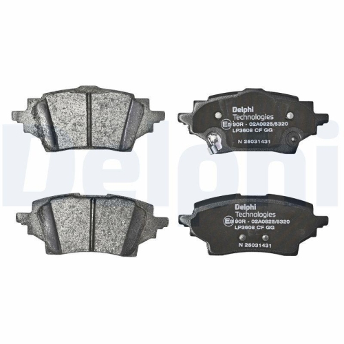 DELPHI LP3608 Bremsbelagsatz, Scheibenbremse f&uuml;r MAZDA SUZUKI TOYOTA