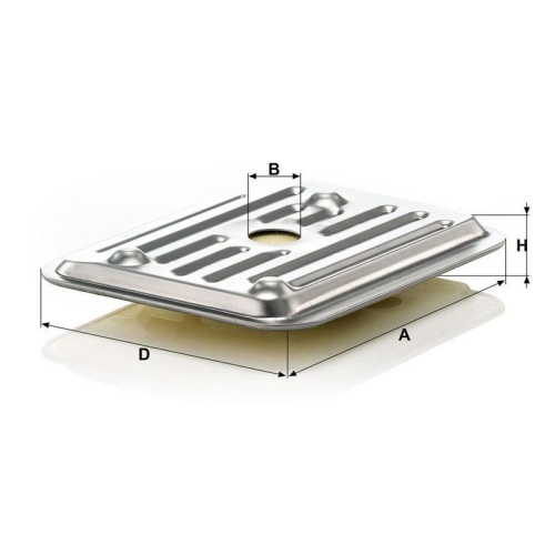 Hydraulikfilter, Automatikgetriebe MANN-FILTER H 2019 KIT 2 f&uuml;r FORD VAG