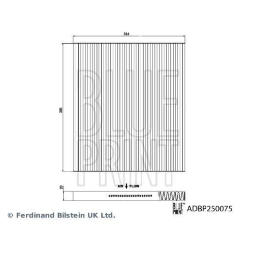 Filter, Innenraumluft BLUE PRINT ADBP250075 für NISSAN INFINITI