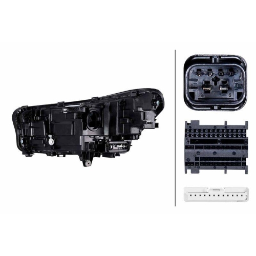 HELLA Hauptscheinwerfer 1EX 015 368-461 für BMW, rechts