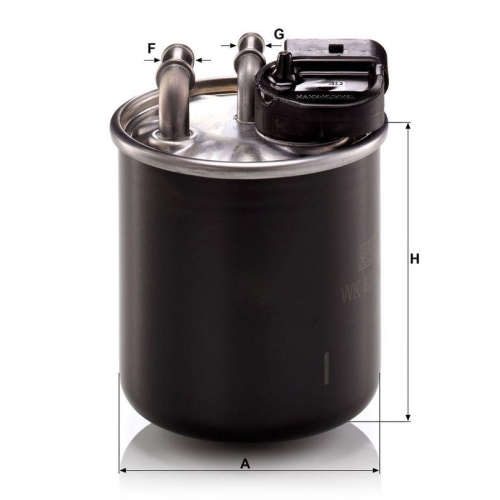 Kraftstofffilter MANN-FILTER WK 820/16 f&uuml;r MERCEDES-BENZ