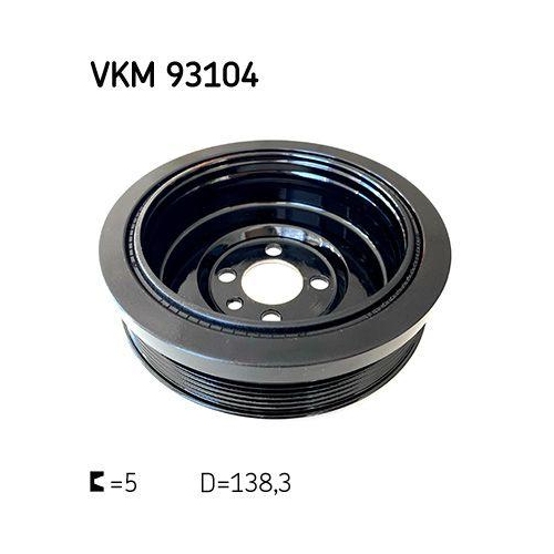 Riemenscheibe, Kurbelwelle SKF VKM 93104 f&uuml;r AUDI FORD MAN MITSUBISHI SEAT SKODA