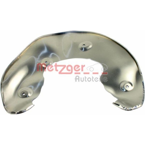 Spritzblech, Bremsscheibe METZGER 6115093 GREENPARTS f&uuml;r VAG, Vorderachse links