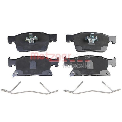 Bremsbelagsatz, Scheibenbremse METZGER 1170903 f&uuml;r OPEL GENERAL MOTORS