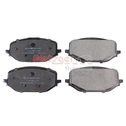Bremsbelagsatz, Scheibenbremse METZGER 1171019 GREENPARTS f&uuml;r CITRO&Euml;N OPEL DS