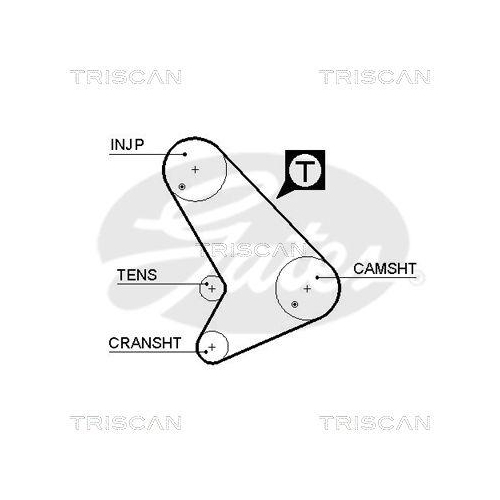 Zahnriemensatz TRISCAN 8647 16016 f&uuml;r FORD