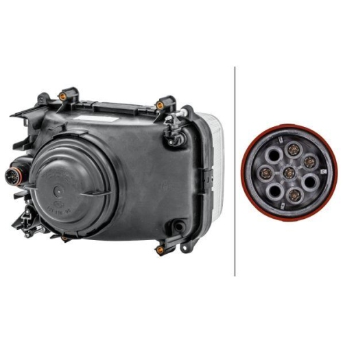 HELLA Hauptscheinwerfer 1LG 007 660-031 für DAF LEYLAND DAF, links
