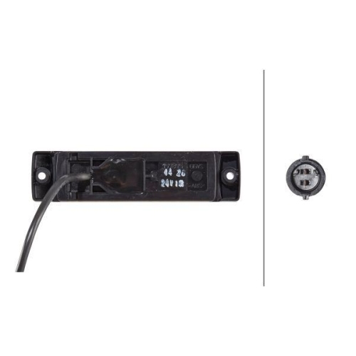 HELLA Seitenmarkierungsleuchte 2PS 008 645-801 f&uuml;r FELDBINDER, links, rechts