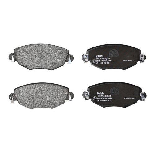 DELPHI LP1533 Bremsbelagsatz, Scheibenbremse f&uuml;r FORD JAGUAR, Vorderachse