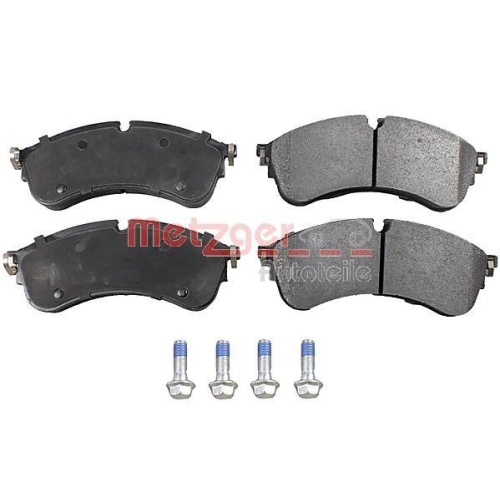 Bremsbelagsatz, Scheibenbremse METZGER 1170907 f&uuml;r MAN VW VAG, Vorderachse