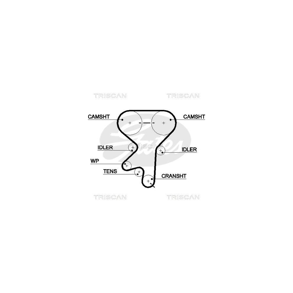 Zahnriemen TRISCAN 8645 5499xs f&uuml;r OPEL SAAB VAUXHALL CHEVROLET DAEWOO DANA