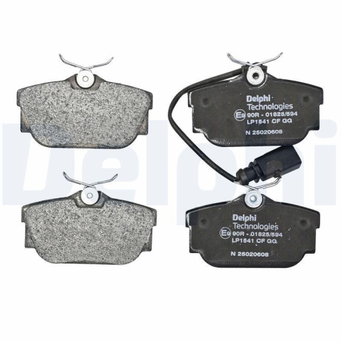 DELPHI LP1541 Bremsbelagsatz, Scheibenbremse f&uuml;r VW, Hinterachse