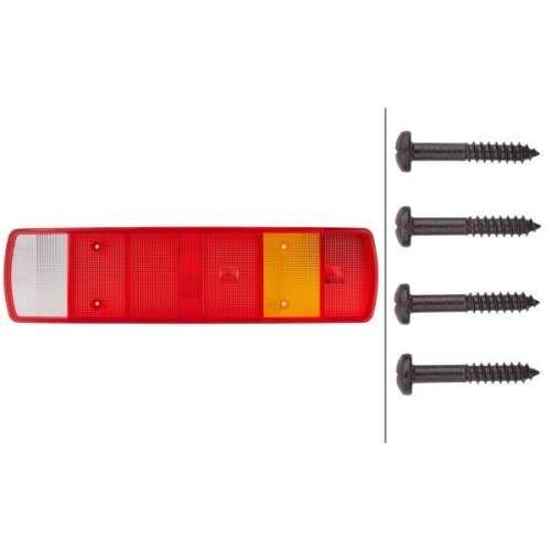 HELLA Lichtscheibe, Heckleuchte 9EL 152 884-001 f&uuml;r DAF SCANIA, links, rechts