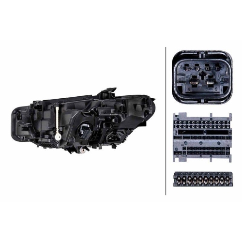 HELLA Hauptscheinwerfer 1LX 016 808-641 f&uuml;r BMW, rechts