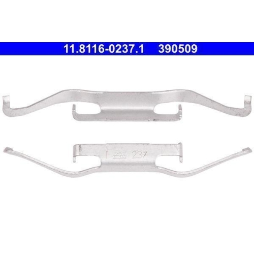 Feder, Bremssattel ATE 11.8116-0237.1 für CITROËN FIAT OPEL PEUGEOT VAUXHALL VAG