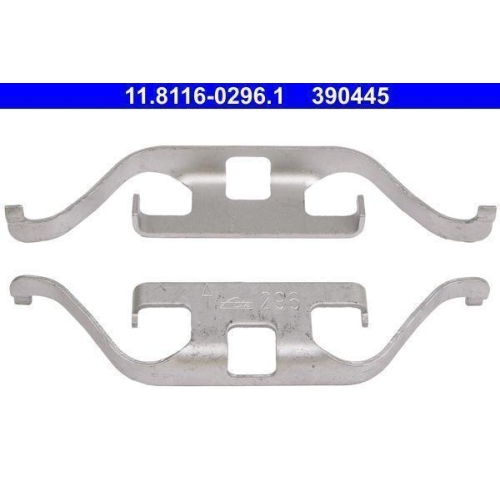 Feder, Bremssattel ATE 11.8116-0296.1 f&uuml;r BMW LAND ROVER, Hinterachse