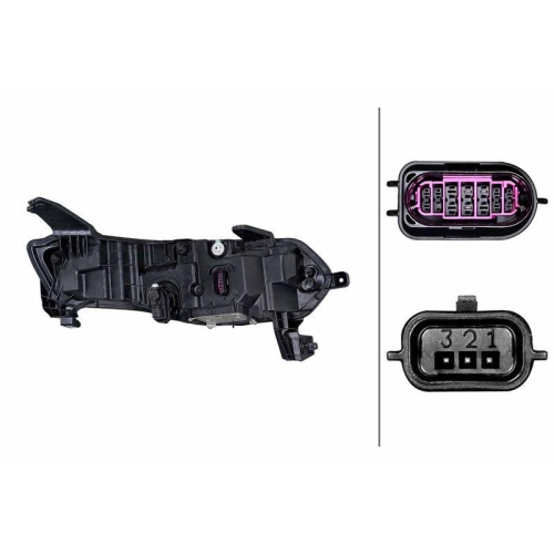 HELLA Hauptscheinwerfer 1EX 015 142-811 für RENAULT, links