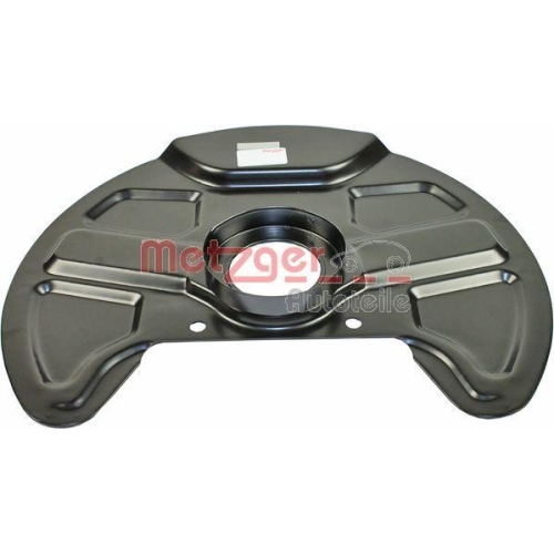 Spritzblech, Bremsscheibe METZGER 6115113 f&uuml;r VOLVO, Vorderachse links