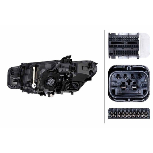HELLA Hauptscheinwerfer 1LX 016 809-741 für BMW, rechts