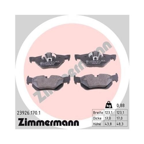 Bremsscheibe ZIMMERMANN 150.3426.52 SPORT Z f&uuml;r BMW BMW (BRILLIANCE)