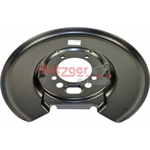 Spritzblech, Bremsscheibe METZGER 6115114 f&uuml;r VOLVO, Hinterachse links