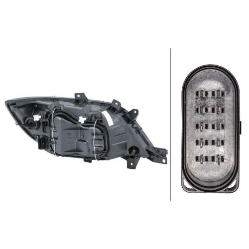 HELLA Hauptscheinwerfer 1LH 246 047-071 für DAF MERCEDES-BENZ, links