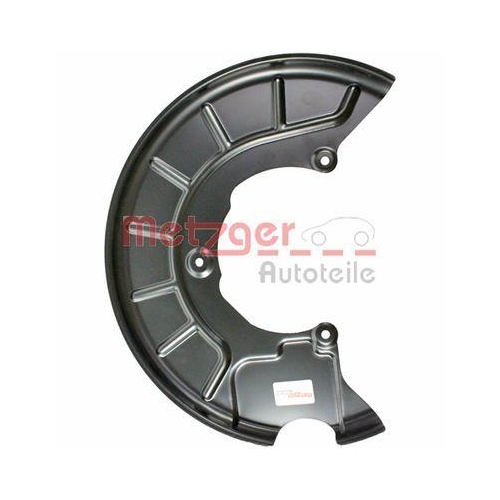 Spritzblech, Bremsscheibe METZGER 6115029 GREENPARTS f&uuml;r VAG, Vorderachse links