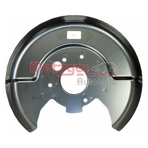 Spritzblech, Bremsscheibe METZGER 6115118 f&uuml;r NISSAN, Hinterachse rechts