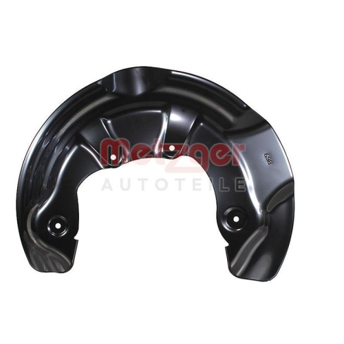 Spritzblech, Bremsscheibe METZGER AUTOTEILE 6115652 f&uuml;r AUDI, Vorderachse rechts