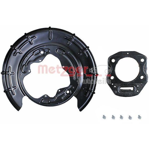 Spritzblech, Bremsscheibe METZGER 6115122 f&uuml;r HYUNDAI KIA, Hinterachse rechts