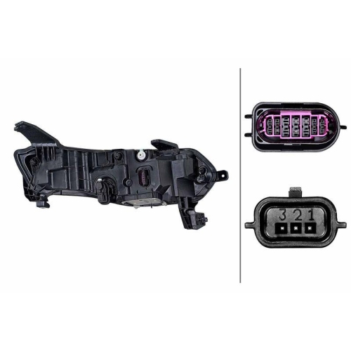 HELLA Hauptscheinwerfer 1LX 015 142-831 für RENAULT, links