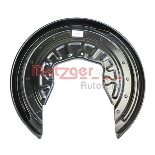 Spritzblech, Bremsscheibe METZGER 6115123 für VAG, Hinterachse links