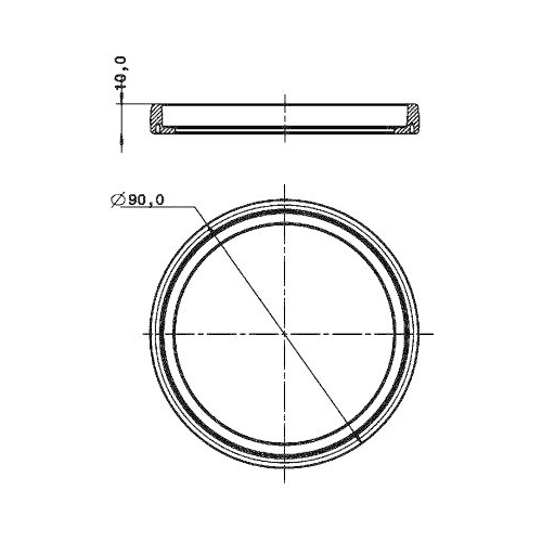 HELLA Gummiring 9GD 980 696-001 f&uuml;r PLAXTON ALEXANDER DENNIS