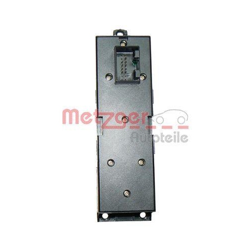 Schalter, Fensterheber METZGER 0916007 f&uuml;r VAG, fahrerseitig, vorne