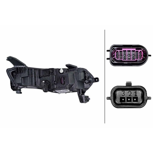 HELLA Hauptscheinwerfer 1ZX 015 143-811 f&uuml;r RENAULT, links