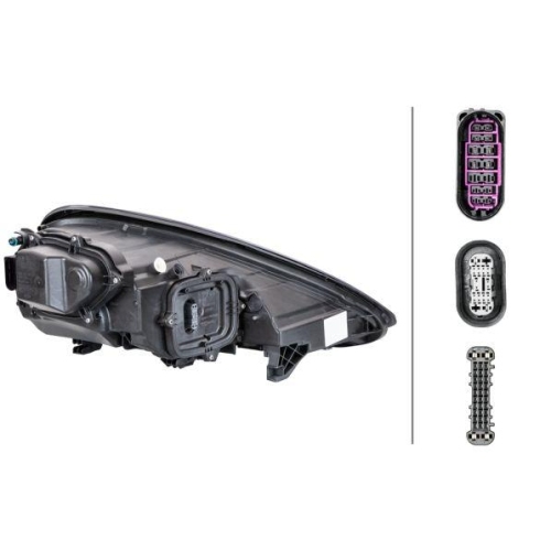 HELLA Hauptscheinwerfer 1EX 011 099-111 für PORSCHE, links