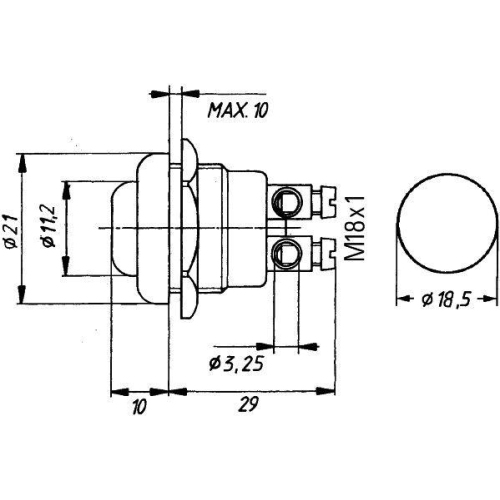 HELLA Z&uuml;nd-/Startschalter 6JF 001 571-181 f&uuml;r