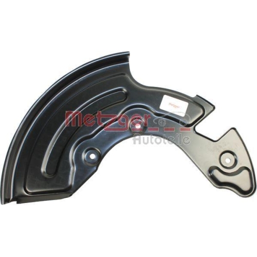 Spritzblech, Bremsscheibe METZGER 6115126 f&uuml;r VAG, Vorderachse rechts