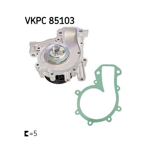 Wasserpumpe, Motork&uuml;hlung SKF VKPC 85103 f&uuml;r OPEL VAUXHALL