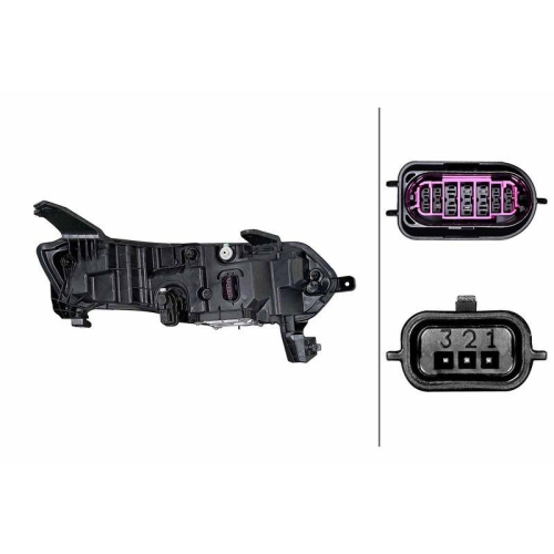 HELLA Hauptscheinwerfer 1ZX 015 143-831 für RENAULT, links