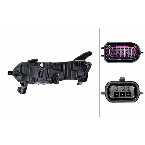 HELLA Hauptscheinwerfer 1ZX 015 143-841 für RENAULT, rechts