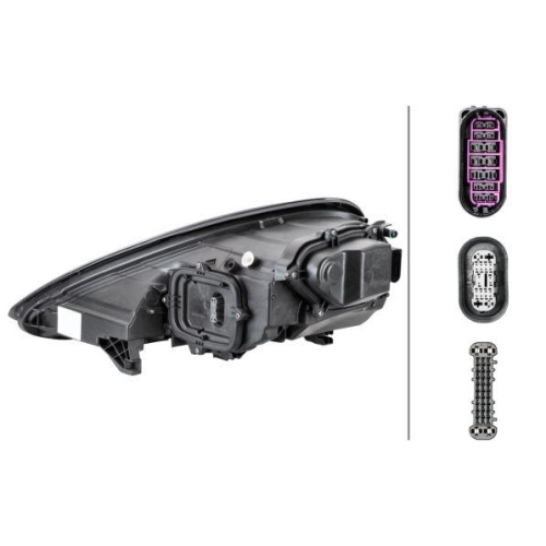 HELLA Hauptscheinwerfer 1EX 011 099-161 f&uuml;r PORSCHE, rechts