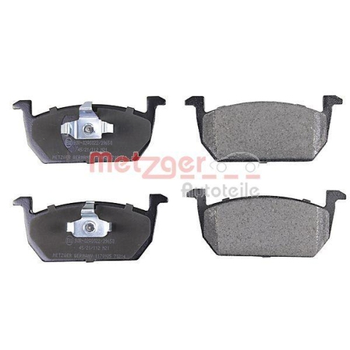 Bremsbelagsatz, Scheibenbremse METZGER 1170925 f&uuml;r AUDI SEAT SKODA VW VAG