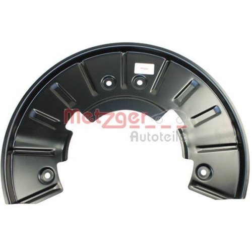 Spritzblech, Bremsscheibe METZGER 6115135 GREENPARTS f&uuml;r VAG, Vorderachse links