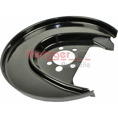 Spritzblech, Bremsscheibe METZGER 6115056 f&uuml;r VAG, Hinterachse rechts