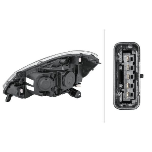 HELLA Hauptscheinwerfer 1EE 354 536-021 für RENAULT, rechts