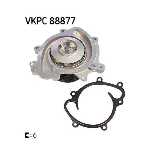 Wasserpumpe, Motorkühlung SKF VKPC 88877 für MERCEDES-BENZ
